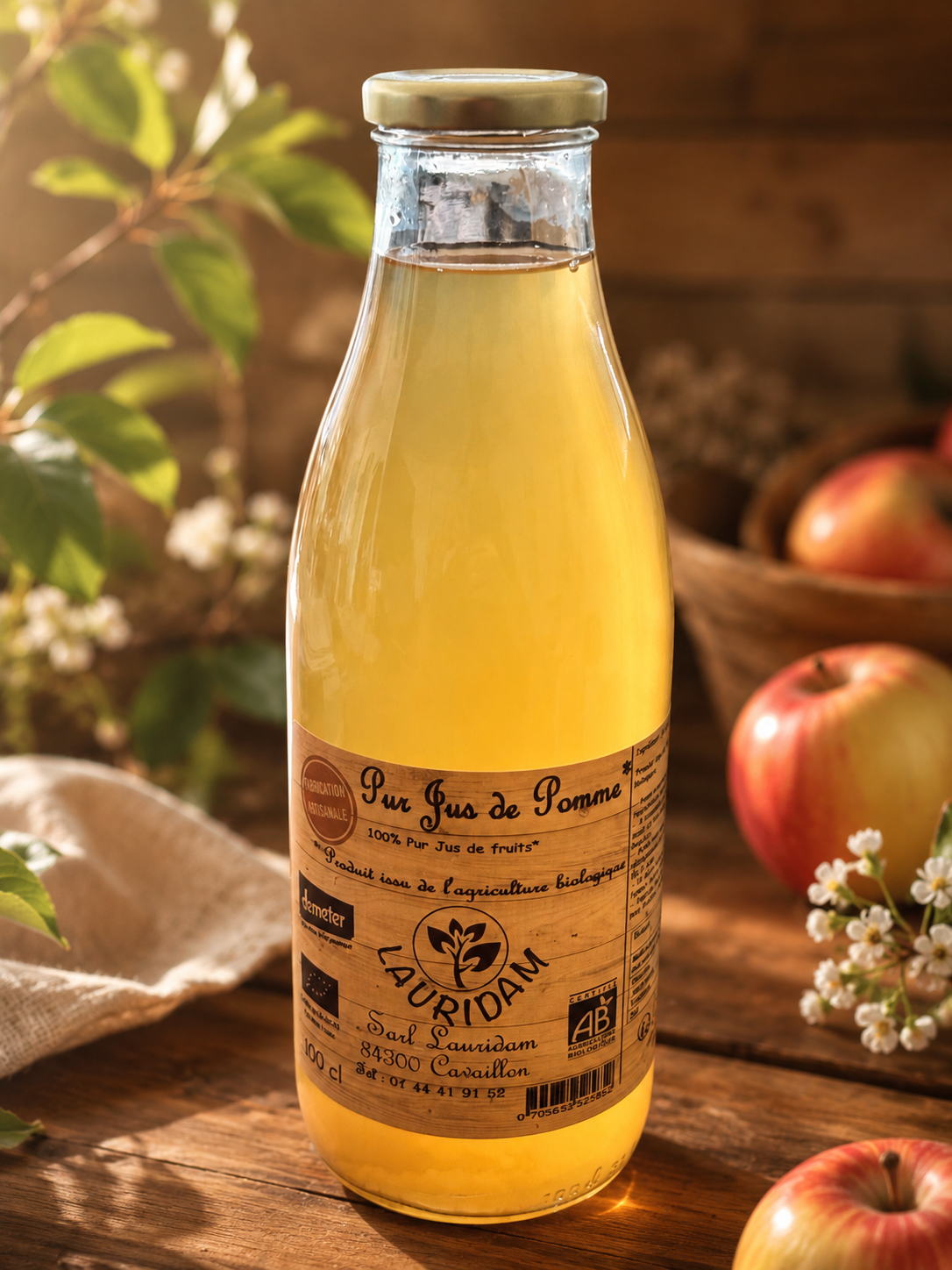 🍎 Pur jus de pomme bio 1L