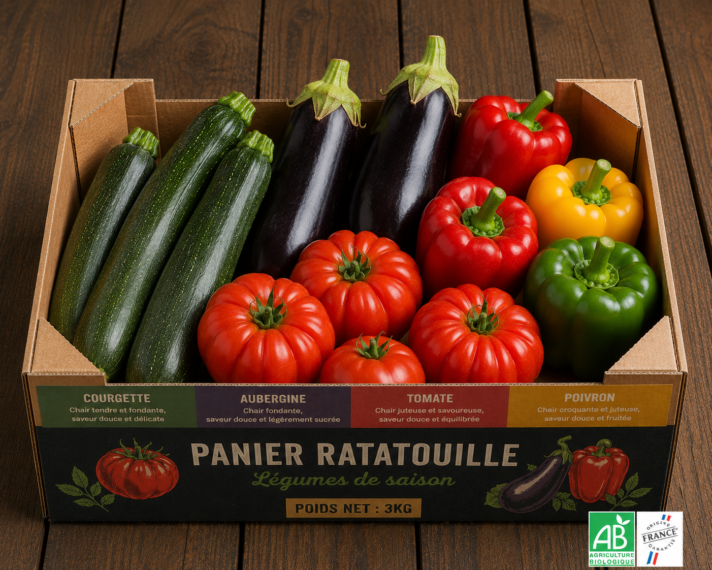 Panier Ratatouille – Environ 3 kg